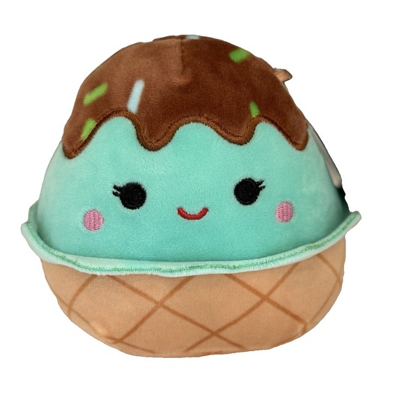 MAYA‎ 5" Green Mint ICE CREAM CONE Summer Squishmallow FOOD Plush Toy NWT - Picture 1 of 10